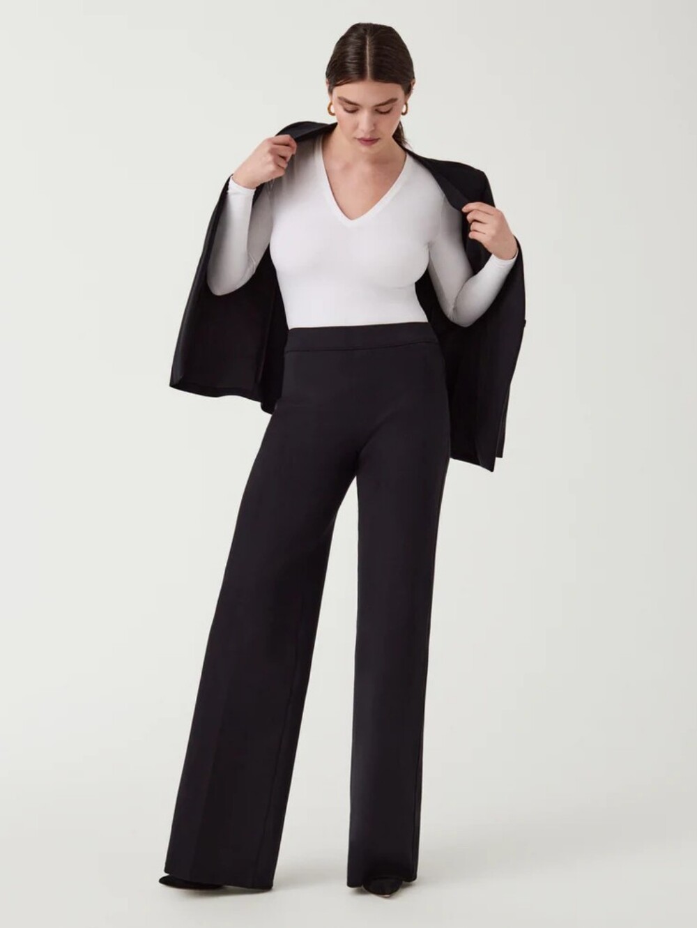 NWOT Spanx The Perfect Pant Wide Leg Ponte 1X Core Shaping Lifting Smoothe